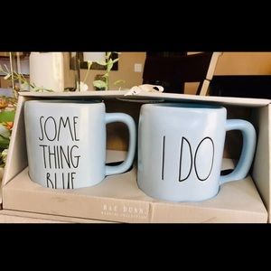 Rae Dunn Something Blue/IDo Mug Set